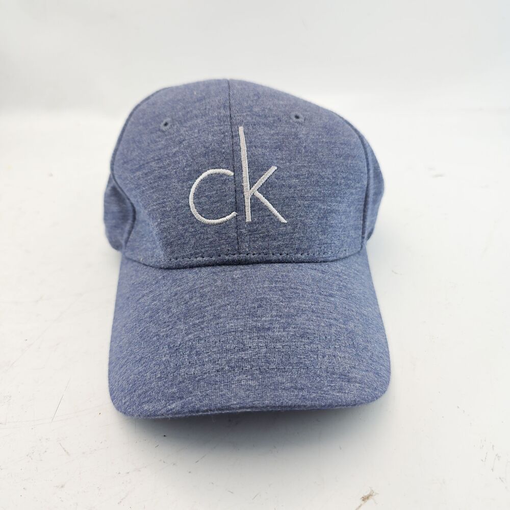 Calvin Klein Baseball Cap Strap Back Blue Heathered